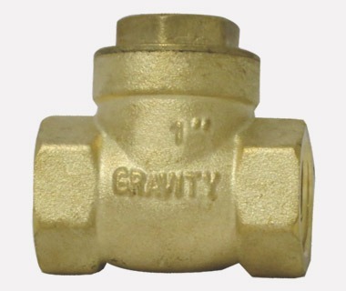Gold Brass Check Valve 1"