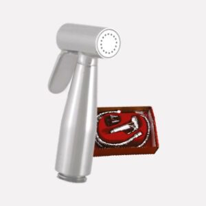 Health Faucet Oval Complete Set with shower Tube (1 mtr) & ABS Hook