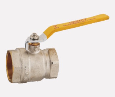 SIlver Brass Ball Valve 1 1/2" (wt. 670gm)