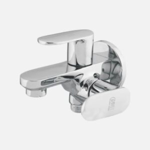 2in1 Bib Cock with CP Flange