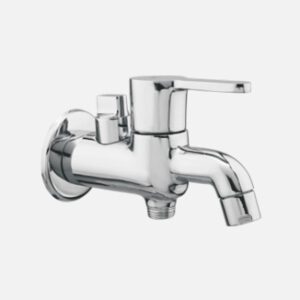 2in1 Bib Cock with CP Flange