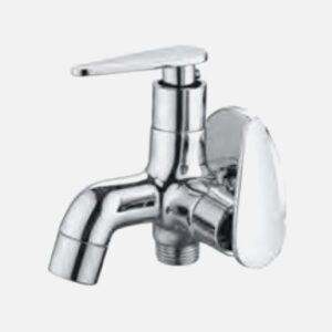 2 in 1 Bib Cock with CP Flange