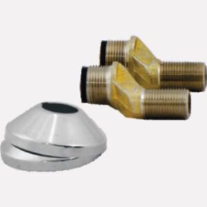 Wall Mixer Leg V Cap SS CP Caps