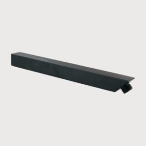 SS Shower Arm Square Black 12"