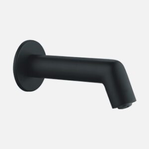Wall Spout Plain with Black Flange