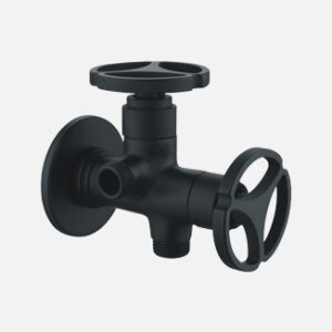 2in1 Angle Cock with Black Flange
