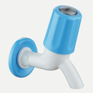 Mercury Bib Cock with Flange Blue