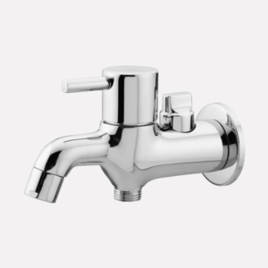 2in1 Bib Cock with CP Flange