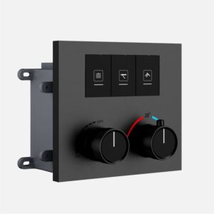 Thermostatic Diverter 3 Function Grey Valentina
