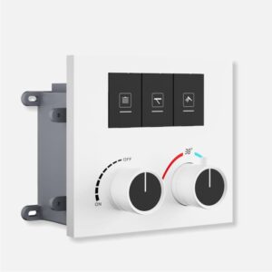 Thermostatic Diverter 3 Function White Valentina